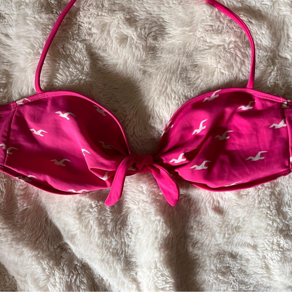 Hollister S halter swim top
